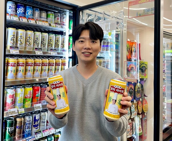 CU는 50년 경력의 중식 마스터 여경래 셰프의 레시피를 활용해 만든 풀오픈탭 RTD 하이볼인 ‘펑리 하이볼(ALC. 6.5%)’을 내놓았다. 사진= BGF리테일