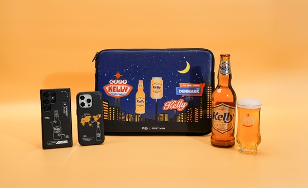 하이트진로는 다가오는 2025년 새해를 맞이해 유틸리티 전문 기업 슈피겐코리아의 신규 브랜드인 팬덤 플랫폼 ‘페스티버(Festiver)’와 협업을 통해 ‘켈리X페스티버 굿즈’를 선보인다고 4일 밝혔다. 사진= 하이트진로