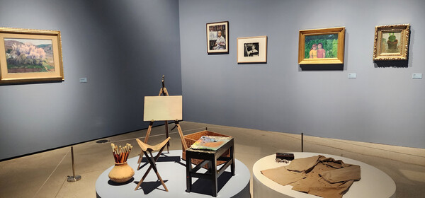 오지호의 작품과 유품 / 사진 = 광양시