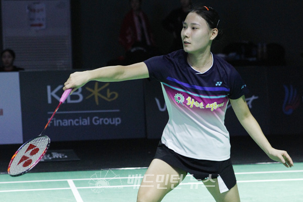 지난 8일 열린 여자단식 결승전에서 유아연(화순군청)이 정다연(화순군청)을 상대로 2-0(21-17, 21-17)으로 승리하며 금메달을 차지했다. 사진=더페어 사진DB