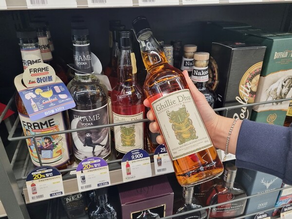 CU 길리듀 위스키 판매량 5만 개 돌파. 사진=  BF=GF리테일