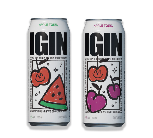 GS25에서 선보이는 IGIN 애플토닉 2종 이미지. 사진= GS리테일