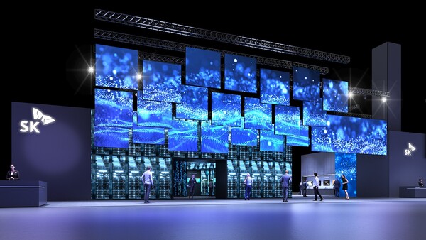 CES2025 SK 전시관의 입구인 ‘혁신의 문(Innovation Gate)’ 조감도. 사진=SK그룹