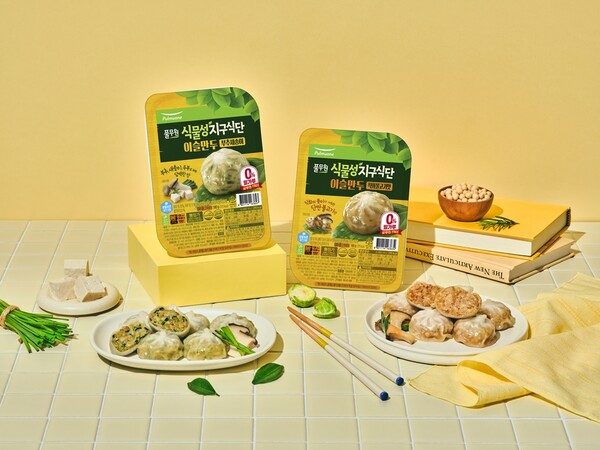 풀무원지구식단 이슬만두 2종(부추새송이, 직화불고기맛) / 사진=풀무원