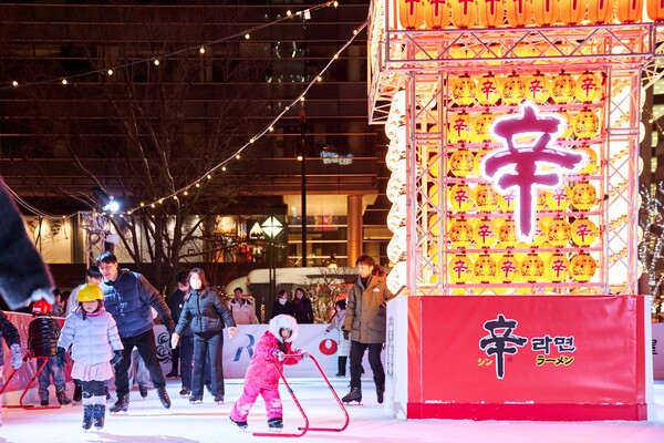 일본 삿포로 눈축제 농심 신라면 아이스링크 이미지 / 사진=농심