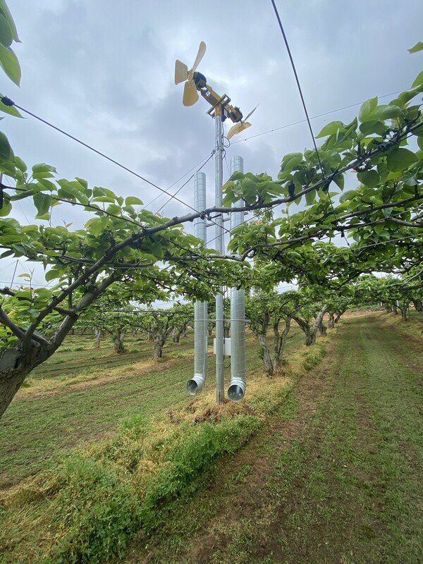 재해예방시설(열풍방상팬)설치로 과수고품질시설을 현대화  / 사진 = 전라남도