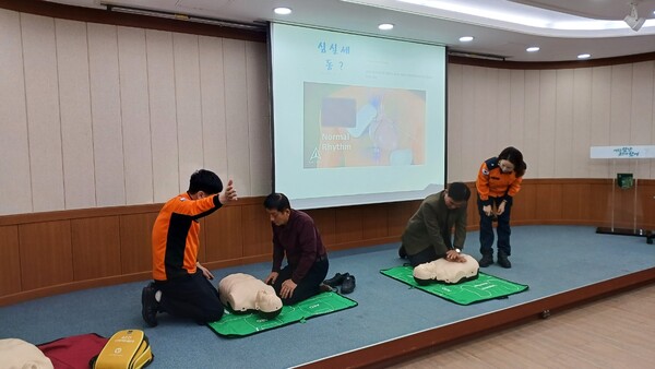 담양군, 농촌지도자회 대의원 40명 대상 심폐소생술 교육 추진 / 사진 = 담양군