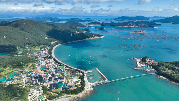 완도군, 도서 종합개발사업 대상지인 보길면 예작리 전경 / 사진 = 완도군