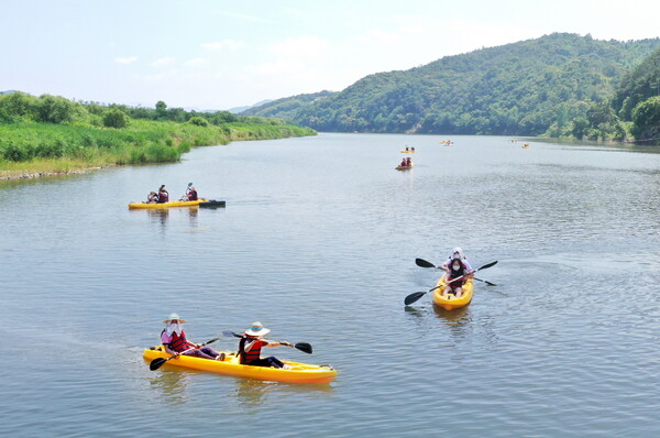 섬진강 무료 카누·카약 체험교실 / 사진=순창군