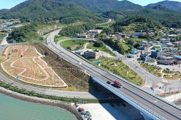 기후 대응 도시 숲 조성 사업 대상지인 군외 원동지구 / 사진 = 완도군