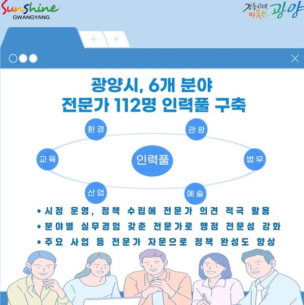 광양시, 행정 전문성 강화를 위한 ‘시정 전문가 인력 풀’ 구축 - 감동시대추진단(카드뉴스) / 사진 = 광양시