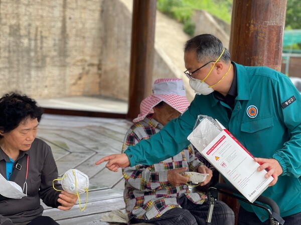 인근 마스크 배부 / 사진=광산구