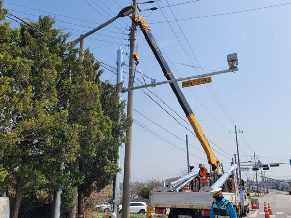 익산시_방범용 CCTV 확충_안전 도시_만든다(설치 사진) / 사진=익산시