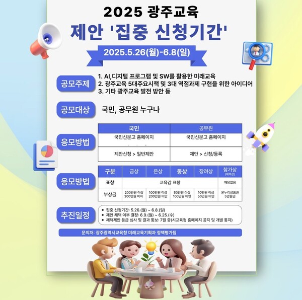 '참신한 광주교육 아이디어 찾습니다' 포스터 / 사진 = 광주시교육청