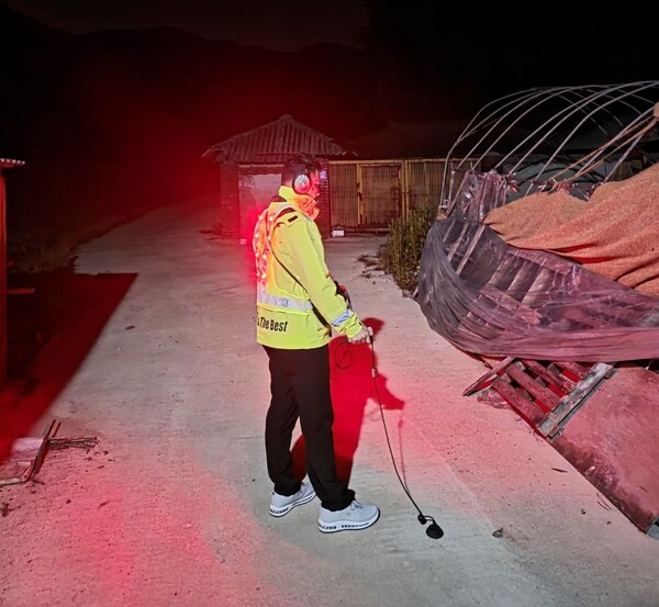 진안군 상수관로 야간 집중 누수탐사 실시 / 사진 = 진안군