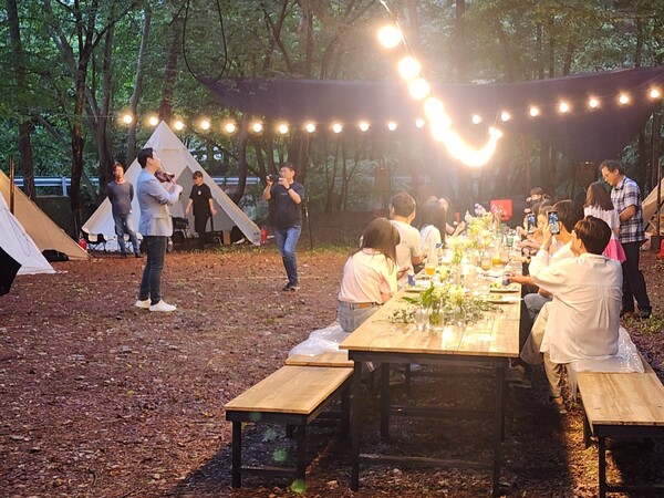 진안군 특수목적 관광 패키지 생태계 구축 본격화(정천면 학동마을에서 mz대상 산골낭만캠핑 프로그램 행사 / 사진=진안군