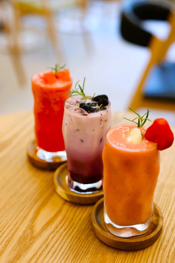 장성 과일로 만든 주스 / 사진 = 장성군