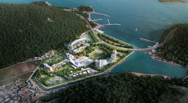 ‘개도 농어촌관광휴양단지 조성사업' 조감도 / 사진 = 여수시