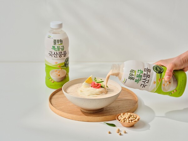 풀무원식품 ‘특등급 국산콩물’이 출시 한 달여 만에 누적 판매량 50만 병을 돌파하였다. / 사진=풀무원