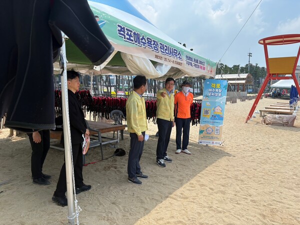 정화영 부안군 부군수, 여름철 수상안전 강화 현장 점검 실시 / 사진=부안군