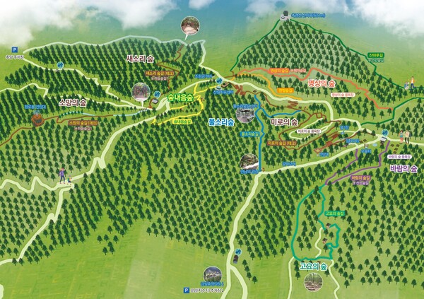 축령산 홍보 리플릿 / 사진 = 장성군