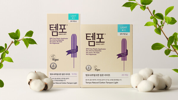 동아제약, 템포 내추럴코튼 탐폰 라이트 출시  / 사진=동아제약