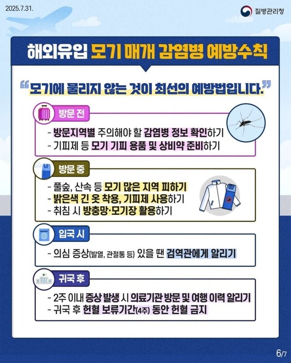 모기 매개 감염병 예방 수칙 포스터 / 사진=나주시