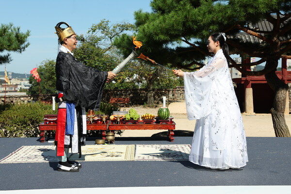 고창군, 전북특별자치도 도민체전 성화채화식 / 사진 = 고창군