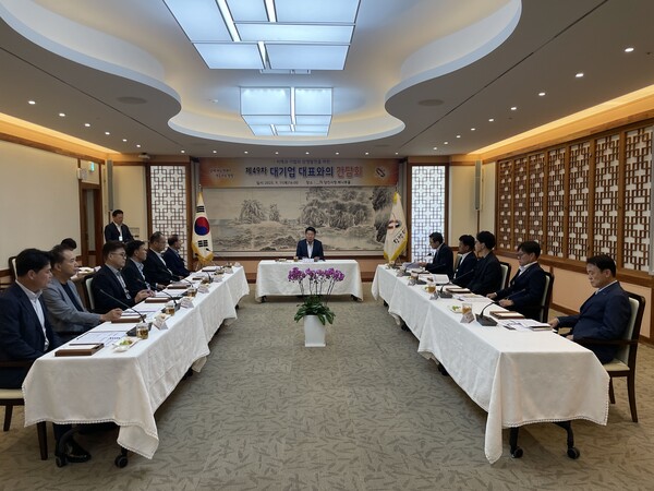 대기업 대표와의 간담회 / 사진=당진시