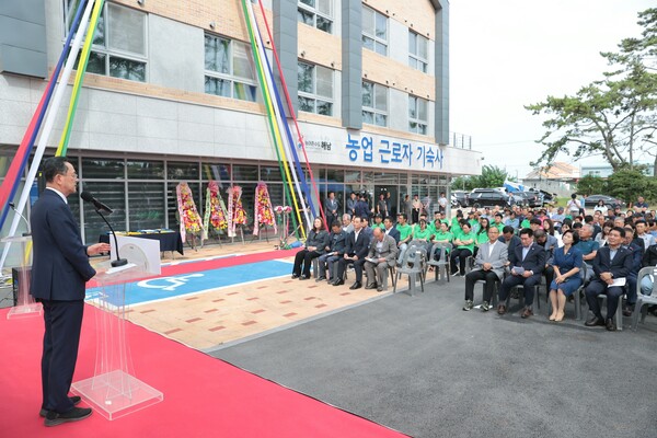 농업근로자 기숙사 준공식 / 사진 = 해남군