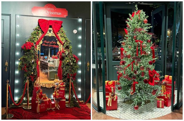 '홀리데이 인 파리(Holiday in Paris)’ 프로모션 매장 크리스마스 인테리어 / 사진=제너시스BBQ