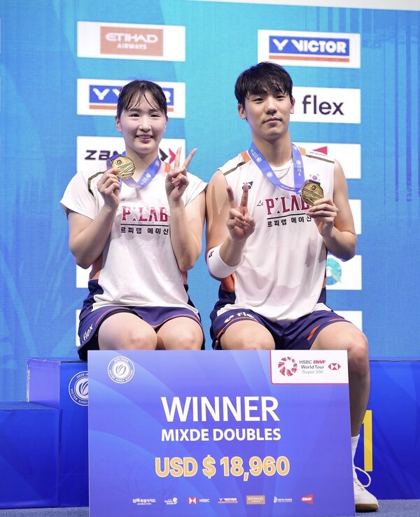 왼쪽부터 정나은-김재현 선수 / 사진=화순군