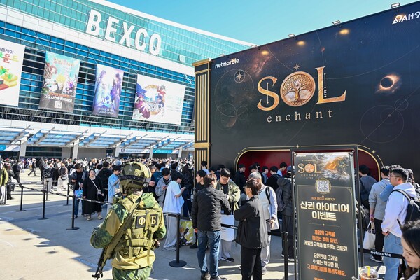 넷마블, 주말에도 지스타 야외 부스 운영..미공개 신작 MMORPG SOL enchant 이목 집중 / 사진=넷마블