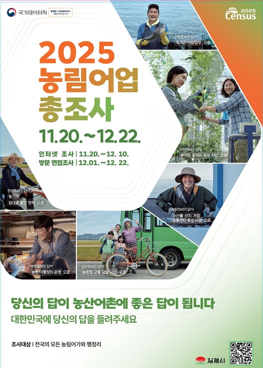 2025 농림어업총조사 실시  홍보물 / 사진 = 김제시
