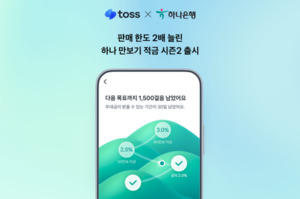 "걷기가 돈이 된다"…토스·하나은행, 완판 신화 '만보기 적금' 시즌2 출...